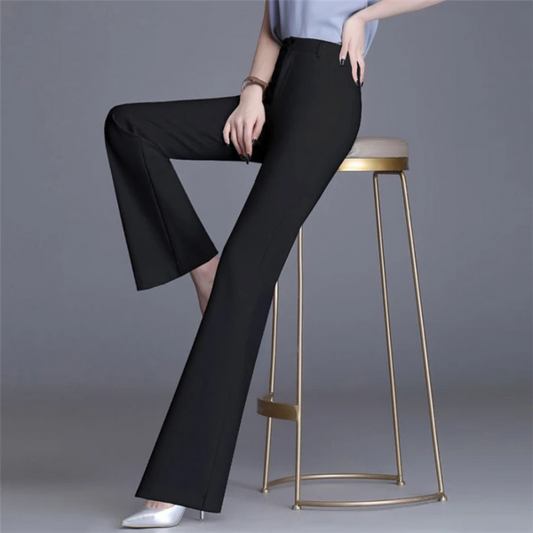 Elegante Enganliegende Schlaghose mit Hohem Bund für Damen | Ideal für Alle Jahreszeiten
