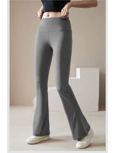 Elastische Schlaghose mit Hohem Bund und Nahtlosem Sitz für Damen | Perfekt für Alle Jahreszeiten