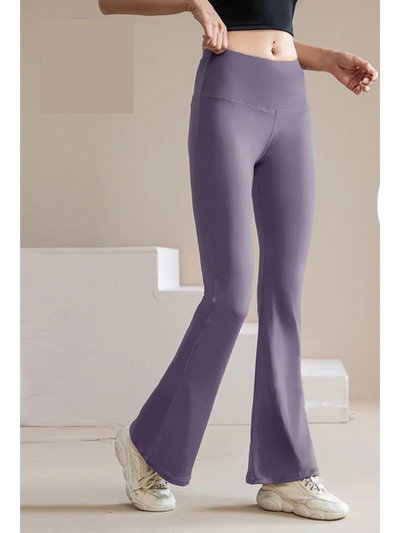Elastische Schlaghose mit Hohem Bund und Nahtlosem Sitz für Damen | Perfekt für Alle Jahreszeiten