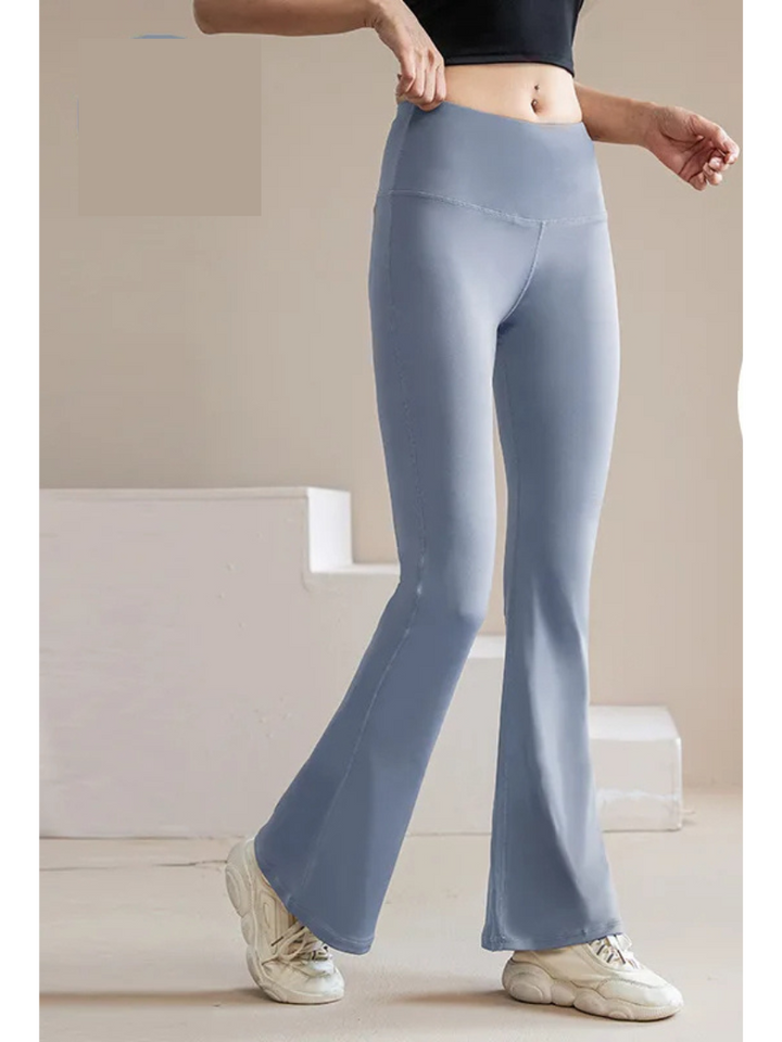 Elastische Schlaghose mit Hohem Bund und Nahtlosem Sitz für Damen | Perfekt für Alle Jahreszeiten