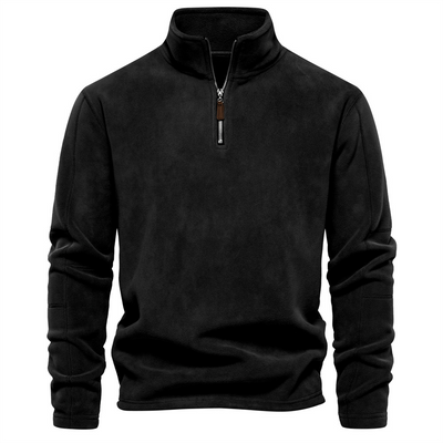 Herren Warmer Fleece Pullover mit Reißverschluss und Softshell-Konstruktion