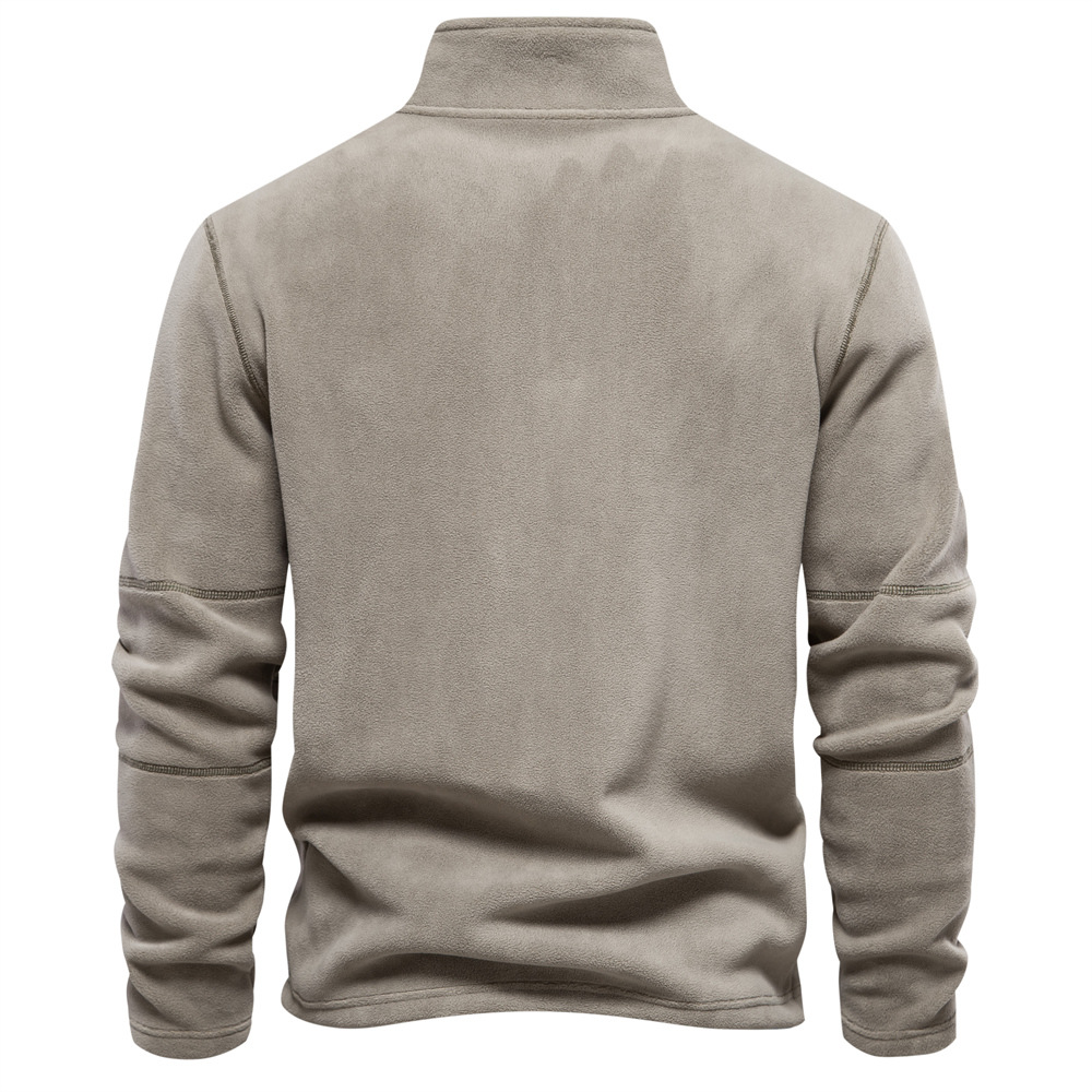 Herren Warmer Fleece Pullover mit Reißverschluss und Softshell-Konstruktion