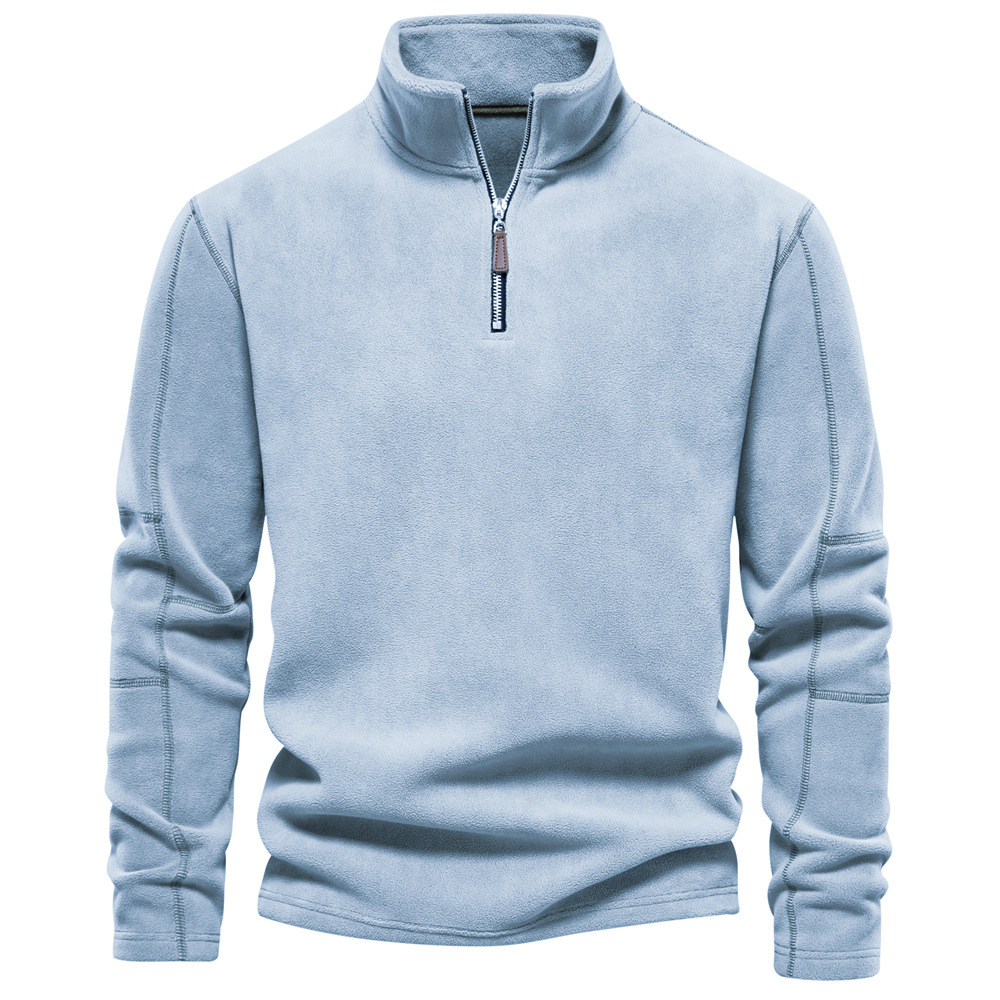 Herren Warmer Fleece Pullover mit Reißverschluss und Softshell-Konstruktion