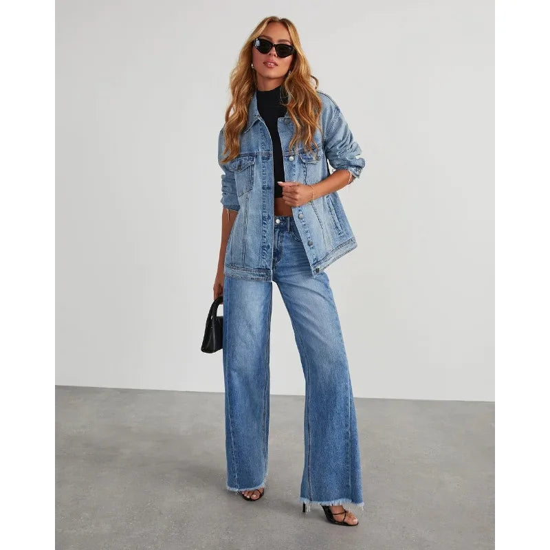 Bella - Jeans mit hohem Bund und weitem Bein