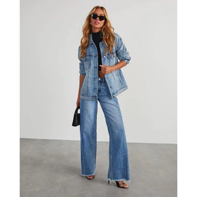Bella - Jeans mit hohem Bund und weitem Bein